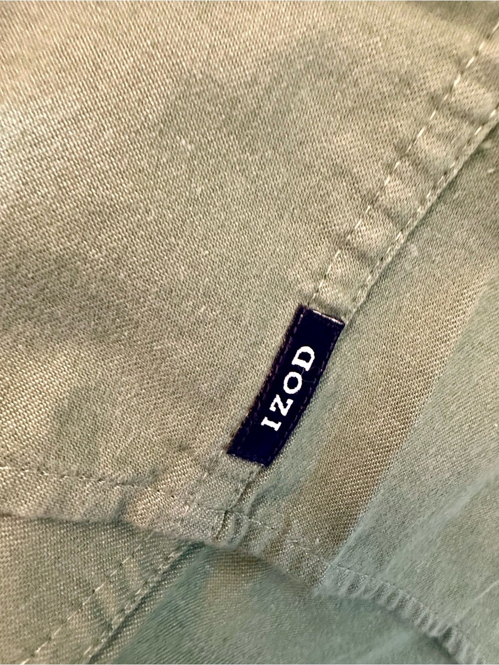 NWT! Izod Saltwater Slim Fit Shirt in Green - Picture 7 of 8